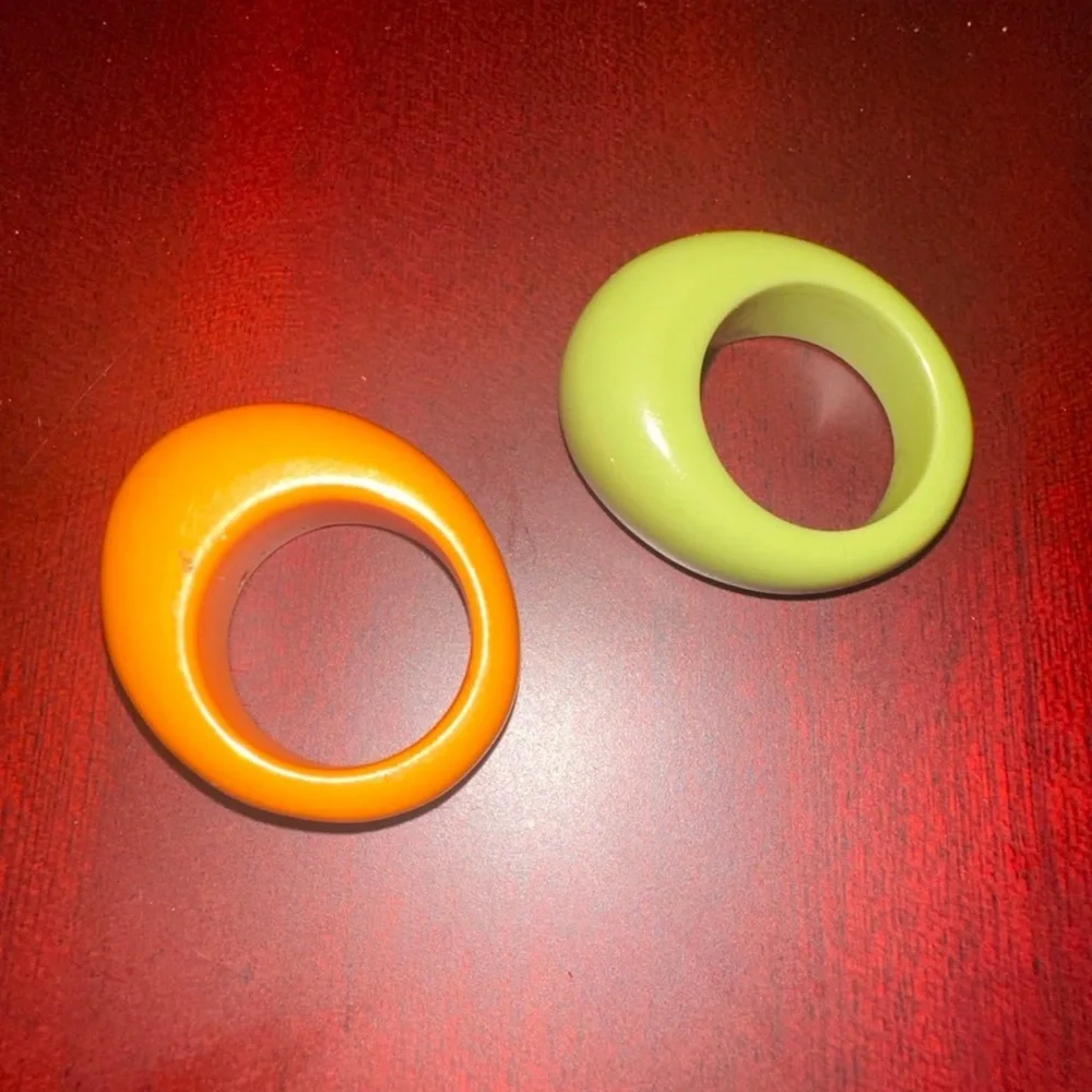 Chunky Ring Set- 2 Rings - Picture 1 of 6